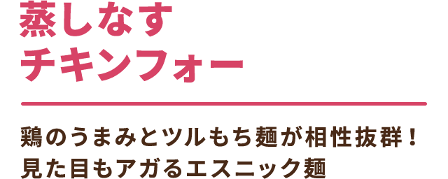 蒸しなすチキンフォー