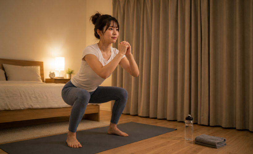 【簡単】寝る前におすすめの筋トレメニュー