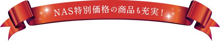 NAS特別価格の商品も充実