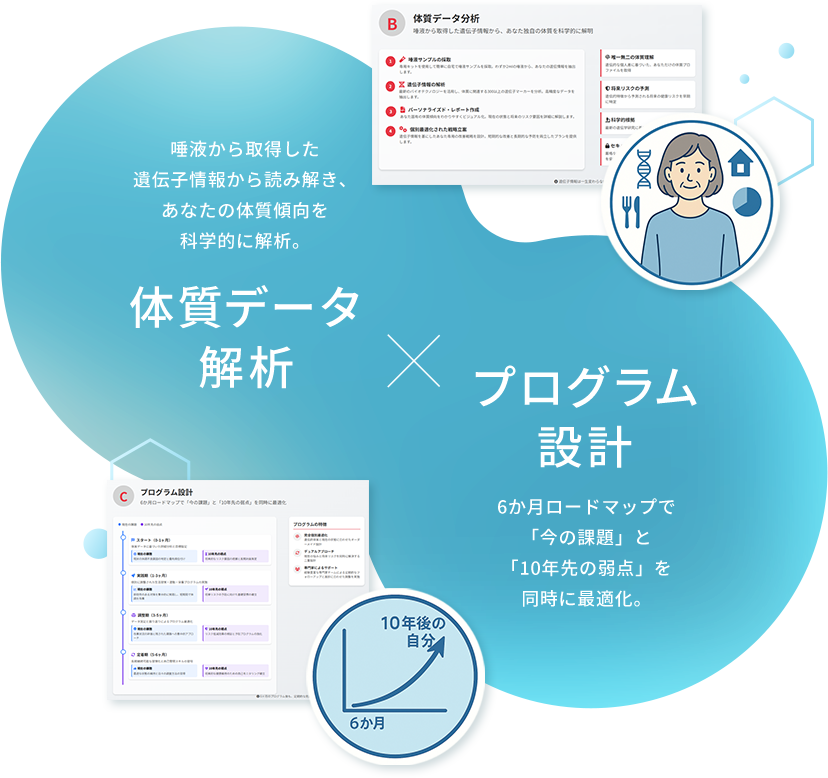 体質データ × プログラム設計